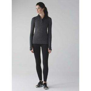 Lululemon Think Fast Pullover Heathered Herringbone size 6 EUC
